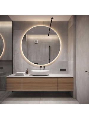 Yb Dekorasyon 80CM Günışığı Ledli Banyo Aynası / Dekoratif Ayna