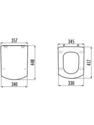 Creavit Sorti Duroplast Metal Menteşeli Klozet Kapağı KC3081