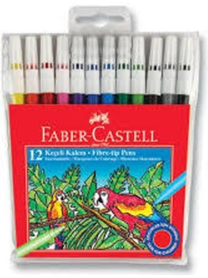 Faber-Castell 12 Renk 196017 Keçeli Kalem Seti Canlı Renkler ile Yaratıcılığınızı Keşfedin