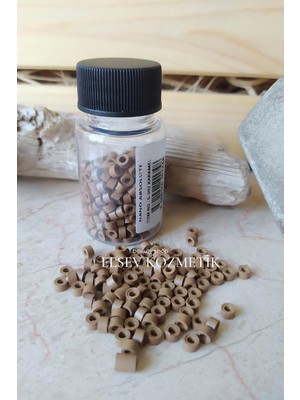Nano Absolute Silikon Boncuk Saç Kaynak Boncuğu Karamel