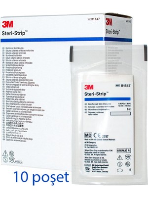 3m Steri-Strip Dikiş Bandı 12MM x 100MM R1547 10 Poşet