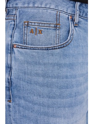 Armani Exchange Pamuklu Esnek Slim Fit Denim Bermuda Erkek Bermuda 3RZJ65 Z3UGZ 1500