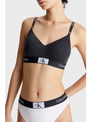 Calvin Klein Logo Şeritli Pamuklu Spor Sütyen 000QF7218EUB1 Bayan Sütyen 000QF7218E Ub1