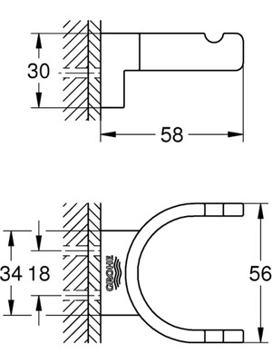 Grohe Selection Çift Havlu Askısı - 41049DL0