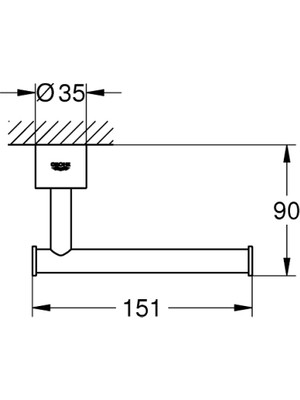 Grohe Atrio Tuvalet Kağıtlığı - 40313AL3