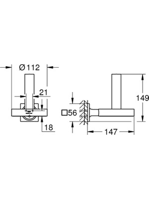 Grohe Allure Yedek Tuvalet Kağıtlığı - 40956001