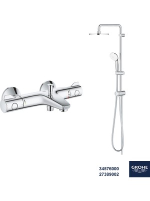 Grohe Bauedge Termostatik Banyo Bataryası Seti 24