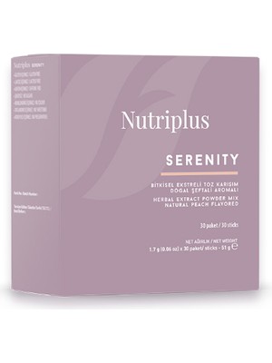 Nutriplus Serenity Şeftali Aromalı Çay