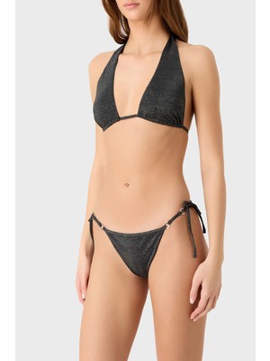 Emporio Armani Simli Dolgusuz Bağlama Detaylı Bikini Bayan Bikini 262686 3R302 00020