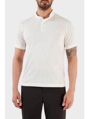 Emporio Armani % 100 Pamuk Regular Fit Triko Düğmeli Polo T Shirt Erkek Polo T Shirt 3R1F71 1jgyz 01H8