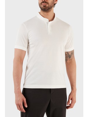 Emporio Armani % 100 Pamuk Regular Fit Triko Düğmeli Polo T Shirt Erkek Polo T Shirt 3R1F71 1jgyz 01H8