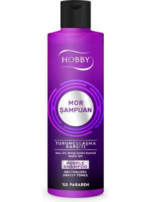 Hobby Mor Şampuan Boyalı Saçlar İçin Koruyucu Etki 250 ml Paraben İçermez