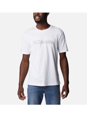 Columbia Csc M Centered Mini Logo Ss Tee Erkek Kısa Kollu Tişört CS0323-100