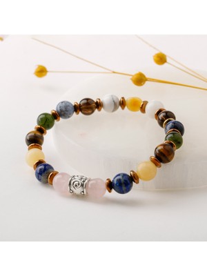 Safnaturel Kız Öğrenci Doğal Taş Bileklik