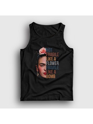 Presmono Unisex Siyah Fragile Frida Kahlo Atlet