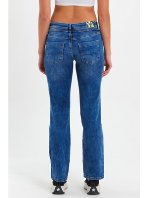 Rodi Kadın Sol Cep Fermuarlı Denim Pantolon RD24YB013780