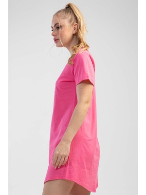 The My Butik Kadın Pamuklu Kısa Kol Gecelik