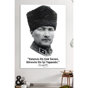 Morfil Sanat Atölyesi Ataürk Makam Panosu Mustafa Kemal Atatürk Makam Tablosu (8 Farklı Ölçü)