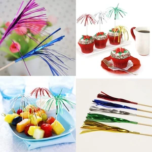 Hawaian Temalı Palmiye Meyve Süsleme ve Kokteyl Kürdan Süs Karışık Renklerde 50 Adet