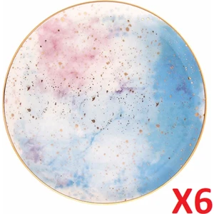 Cosmos Desen Düz Tabak 24CM 6'lı 04ALM006669
