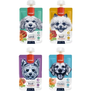 4 Çeşit Karma Taze Köpek Et Ezmesi 90 Gr. x 4 Adet