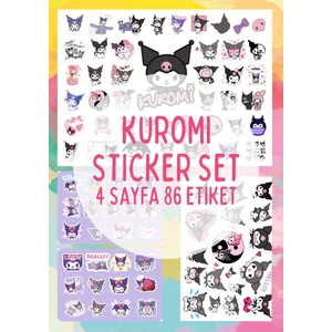 Kuromi Çıkartma Seti