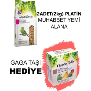 Garden Mix Platin Muhabbet Yemi 1kg Gaga Taşı Hediyeli !