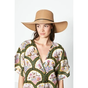 Hasır Plaj Şapkası Y23730-06 Şeftali