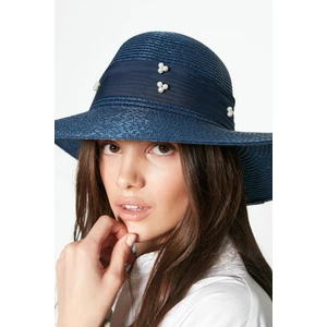 Hasır Plaj Şapkası Y23730-21 Lacivert