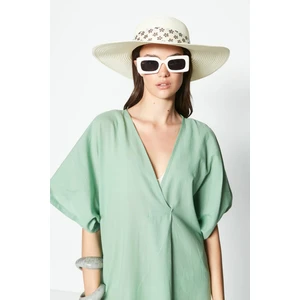 Hasır Plaj Şapkası Y23730-27 Beyaz