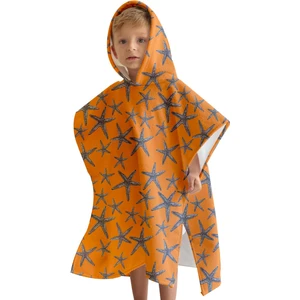 C&City Dijital Baskılı Çocuk Panço C1701 Orange
