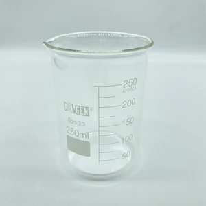 Cam Beher Kısa Form Dereceli Borosilikat 250 ml (1 Adet)