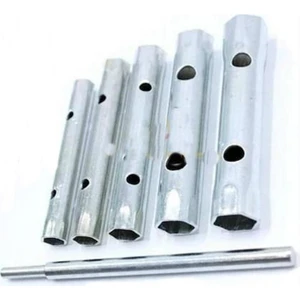 6 Parça Çift Taraftan Sıkmalı Boru-Buji, Lokma Kovan Anahtar Set