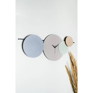 Muyika Design Muyika Maxico Metal 75-30CM Dekoratif Duvar Saati (Mavi-Lila-Yeşil-Kahve)) Mds-50