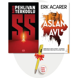 Ss (Barış Pehlivan & Barış Terkoğlu) + Aslan Avı (Erk Acarer) 2 Kitap + Alfa Moda Lisanslı Kalem