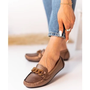 Azteka Shoes Comfy Hareket Store Kadın Renkli Zincir Tokalı Babet
