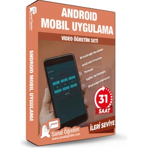 Sanal Öğretim Android Mobil Uygulama İleri Seviye Video Ders Eğitim Seti