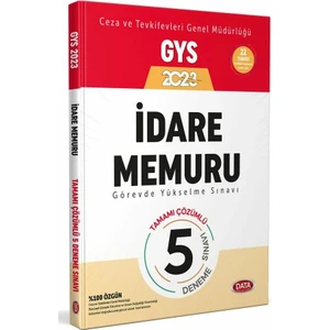 Data Yayınları Ceza ve Tevkifevleri İdare Memuru GYS Tamamı Çözümlü 5 Deneme Sınavı 2023