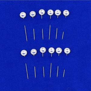 Hobi Dünya Kristal Taşlı Eşarp Iğnesi 12 Adet