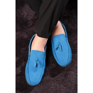 Fransen Hakiki Deri Erkek Günlük Ayakkabı, Loafer Ayakkabı, Hafif Ayakkabı, Püsküllü Loafer, Süet Ayakkabı