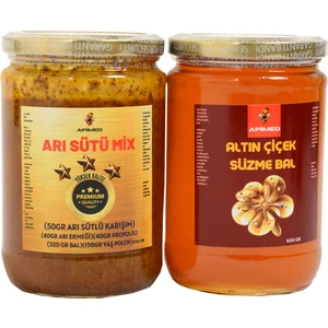 Arı Sütü Mix Ve Altın  Çiçek  Süzme  Bal