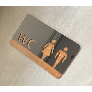 Siyah&ceviz Mdf Serisi Wc Levhası
