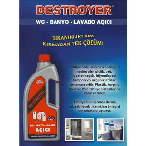 Lavabo ve Gider Açıcı Sıvı 1500 ml (2750 Gr)