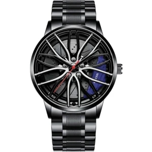 Fashion Malls Erkekler Için Araba Jant Modeli Kol Saati (Yurt Dışından)