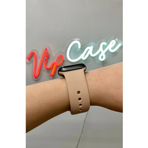 Vip Case 38mm-40mm-41mm 1 2 3 4 5 6 7 8 9 10 ve SE Serileri ile Uyumlu Apple Watch Silikon Kordon