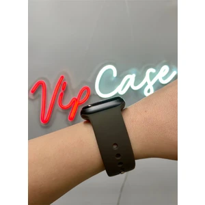 Vip Case 38mm-40mm-41mm 1 2 3 4 5 6 7 8 9 10 ve SE Serileri ile Uyumlu Apple Watch Silikon Kordon