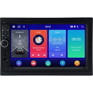 Universal Double Din Android 12 Multimedya - 2 GB Ram - 32 GB Hafıza - Carplay CRV-4001X UNIVERSAL