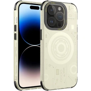 Apple iPhone 14 Pro Max Kılıf Wireless Şarj Özellikli Kenarları Antişok Desenli Hot Kapak