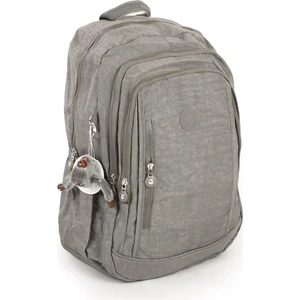 571 Krinkıl / Klinkır Su Geçirmez Hafif Çok Gözlü Spor, Seyahat, Okul, Laptop Sırt Çantası Gri 9-1D