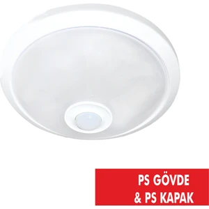 No-Vo 360° Hareket Sensörlü Tavan Armatür Ps Gövde & Ps Kapak 2*9W NV001.70
